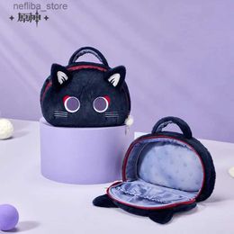Cosmetische tassen Game Genshin Impact Cosplay Kostuum Wanderer Cartoon Officiële tassen Hangdoek Cat Plush opslag Stationery Case Anime Cosmetic Bag L410