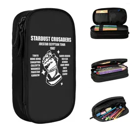 Sacs de cosmétiques Jojos Bizarre Adventure Crusaders Curreaux crayons Boîte à stylo Étudiant grand stockage Élèves ÉCOLE CADEAU CURT