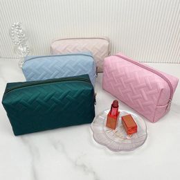 Cosmetische tassen Koreaanse Sipmle waterdichte make-up dameshandtas make-up kwast geval opslag reis dames toilettas
