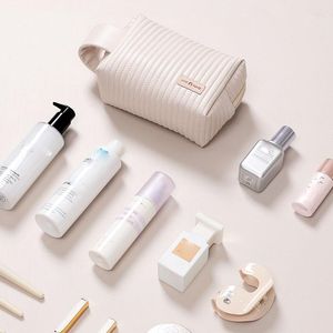 Cosmetische tassen grote capaciteit vrouwen make -up organisator meisjes retro make -up case opslag zakje reizen badkamer waszak toilettaskit