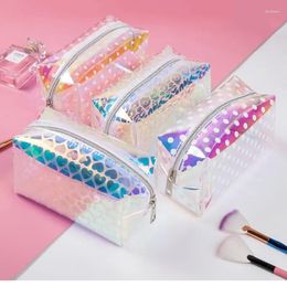 Cosmetische tassen Lasermake-uptas Waterdichte luipaardprint Hart Polka Dot Draagbare effen kleur Lippenstiftopslag