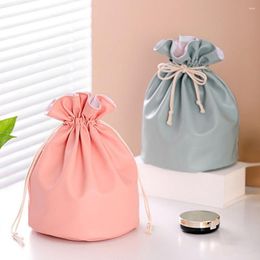 Sacs à cosmétiques sac paresseux grande capacité pochette de maquillage femme Portable cordon lavage voyage stockage étanche