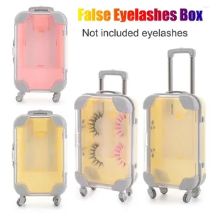 Sacs à cosmétiques outil de maquillage mode multicolore en plastique luxe vison cils paquet de cils valise boîte bagages faux cils