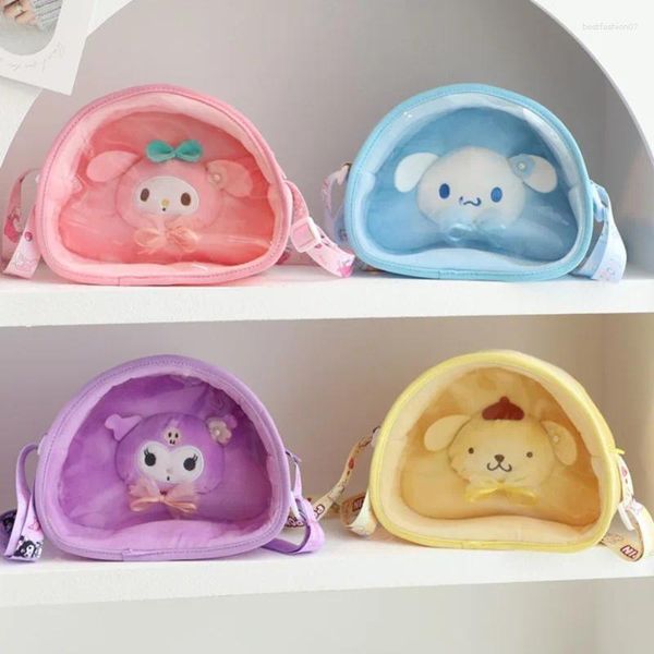 Bolsas de cosméticos Melody, bolsa de maquillaje Kawaii, bolso de mano, almacenamiento de hombro, estuches de lápices escolares de moda, papelería, regalo para niña