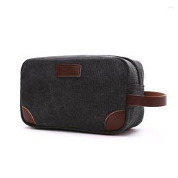 Cosmetische tassen Heren Travel Toiletrie Organisator Bag Canvas Shaving Dopp Kit Make Up Trousse de Toilette Neceser Mujer