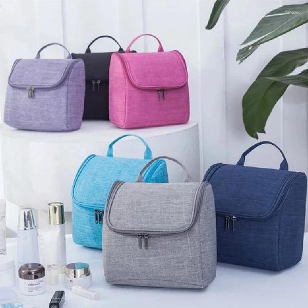 Bolsas de cosméticos para hombre, neceser colgante, bolsa de maquillaje Oxford, organizador de viaje, estuche para mujer, artículos de tocador para lavar