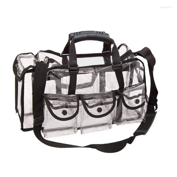 Bolsas de cosméticos para hombres y mujeres, bolsa transparente impermeable de gran capacidad, artículos de tocador para pintalabios, productos para el cuidado de la piel, organizador de maquillaje