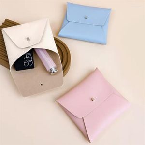 Sacs à cosmétiques Mini sac en cuir PU porte-monnaie argent portefeuille Portable femmes serviettes hygiéniques articles divers petite pochette étui rouge à lèvres stockage