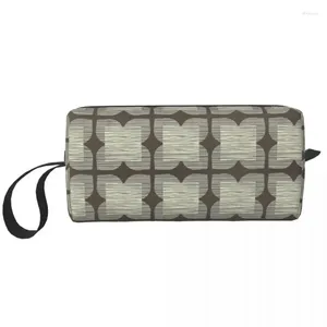 Sacs à cosmétiques Orla Kiely fleur carrelage noir sac femmes grande capacité étui de maquillage beauté stockage toilette Dopp Kit boîte cadeaux