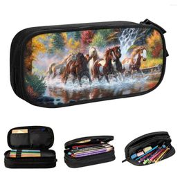 Sacs de cosmétique Pentium Horse Crayer Cas Box Kids Kids Big Capacile SCHOOL FRAILS POCHE