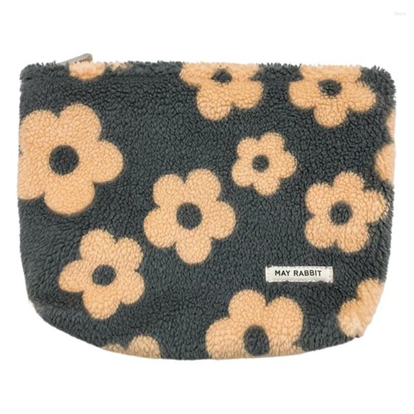 Bolsas cosméticas bolsas de maquillaje portátil de lujos con cremallera linda kawaii maquillaje bolsillo de moda para bolso lápiz