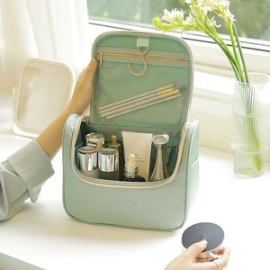 Sacs à cosmétiques Sac de voyage de toilette portable Organisateur de maquillage résistant à l'eau de mode avec pochette de rangement à crochet suspendu pour femmes