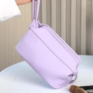 Cosmetische tassen pu lederen make -up kas zakje grote capaciteit make -up tas draagbare multifunctionele mode waterdichte ritssluiting voor zwemfitness