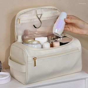 Cosmetische tassen PU waterdichte make-up voor dames Multifunctionele badkamer hangende vrouwelijke reistoilettas