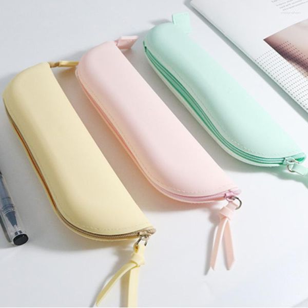 Bolsas de cosméticos, bolsa de almacenamiento de brochas de maquillaje de silicona, caja de lápices de cejas impermeable, soporte de viaje portátil para mujeres, multiusos