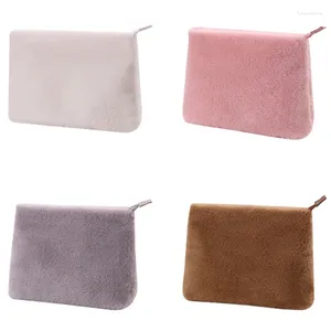 Bolsas de cosméticos, bolsa de maquillaje elegante y portátil suave, interior espacioso para organizar artículos