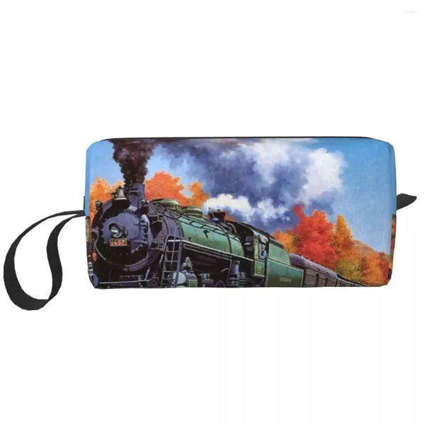 Bolsas de cosméticos Trenes de vapor Estuche de maquillaje portátil para viajes Camping Actividad exterior Neceser Bolsa de joyería