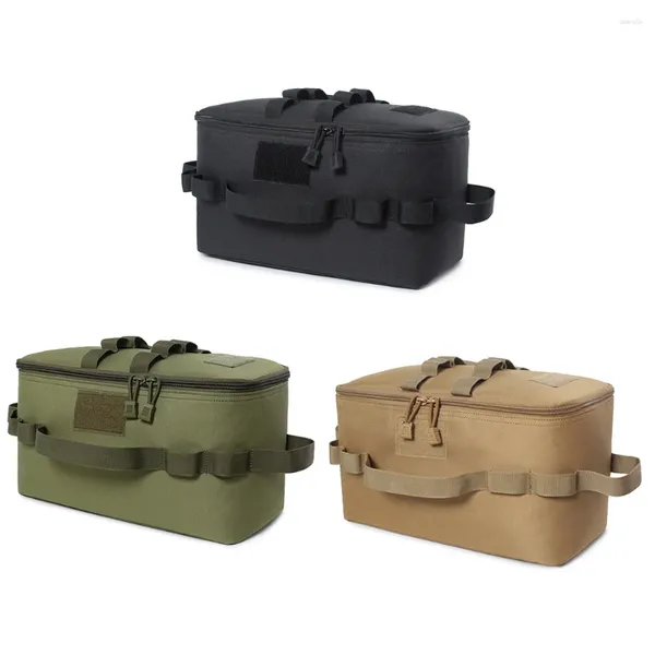 Bolsas cosméticas bolsas de almacenamiento de bolsa táctica de bote multifuncional bote de bote transportan 600d oxford picnic equipos al aire libre