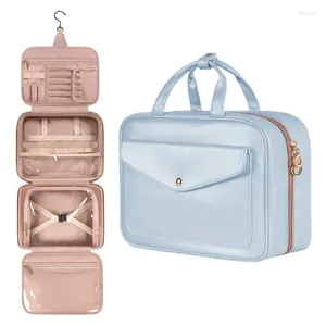 Sacs de cosmétiques Articles de toilette Grand sac de maquillage suspendu Voyage Cosmetics Organisateur Accessoires Kit de toilette