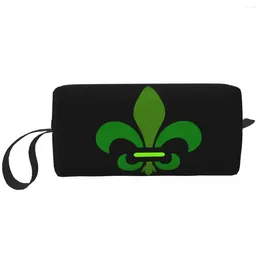 Bolsas cosméticas de moda Fleur de lis Tourety Bag Mujeres Símbolo de flor de lirio MATAJO BELLEJE DE BELORA