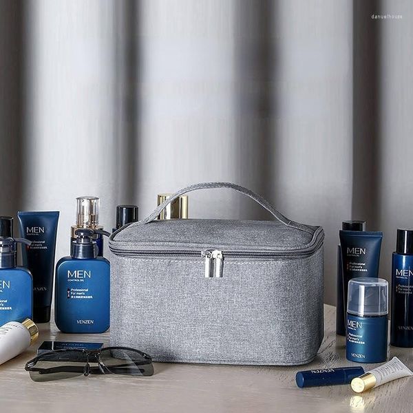 Bolsas de cosméticos impermeables para hombre, organizador multiusos Oxford para maquillaje colgante, neceser para mujer, neceser de lavado Q164