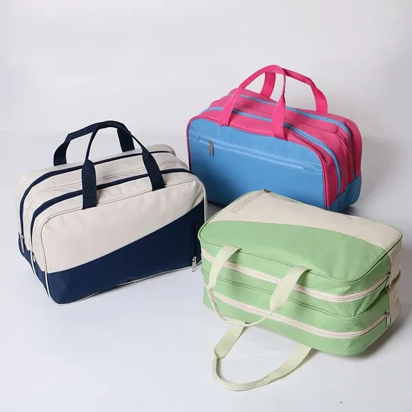 Bolsas de cosméticos, bolsa de viaje grande húmeda y seca, bolsas de maquillaje, organizadores de almacenamiento de ropa para natación y Fitness para mujeres y niñas