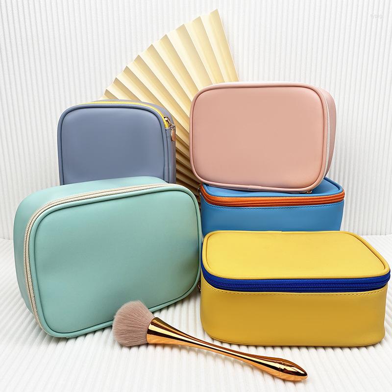 Cosmetic Bags Women's Travel Bag PU Leather Toiletries Organizer Waterproof Female Make Up Storage Cases Ladies Makeup Pouch