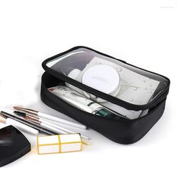 Kosmetiktaschen Damen Make-up-Tasche Wasserdichte, durchsichtige PVC-Reisetasche Make-up-Set für Toilettenbürsten-Organizer-Beutel