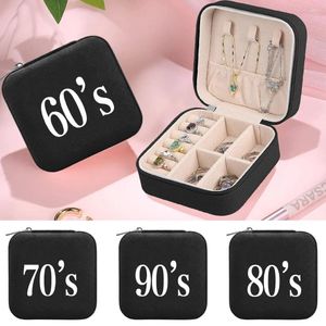 Cosmetische tassen dames sieraden opberg doos jaren serie mode pu lederen waterdichte organisator