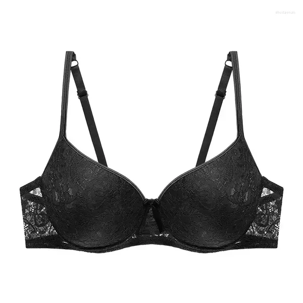 Sacs à cosmétiques pour femmes, grande taille, bonnet fin, Bralette en dentelle, soutien-gorge Push Up, soutien-gorge à armatures, sous-vêtements, Lingerie