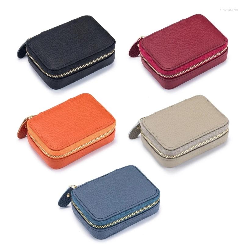 Cosmetic Bags Womens Mini Bag Lipsticks Holder Case With Built-In Glass Zipper Coin Purse Makeup Accessories