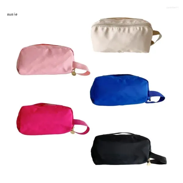Bolsas cosméticas Bag Cosmética de maquillaje x7YA Organizador de cosméticos con manejo de bolso de bolso multipropósito para pulsera de cuello de cepillo