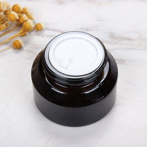 Jar cosmétique 15g-50g visage crème en verre bouteille en verre en verre mini pot crème Jar contenant cosmétique vide nouille pot de voyage de voyage