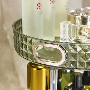 Organisateur cosmétique Perfume Care Bureau rotatif Rangement Cosmetics Salle de bain Produit de maquillage Plateau de tri Skin Box Cadre acrylique Q240429