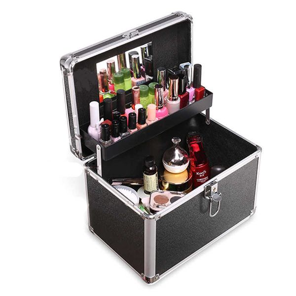 Cosmétique Organisateur Sacs De Rangement Nouveau Maquillage Valise Femmes Multifonction Voyage Neceser Professionnel Beauté Nail Art Outil Cas Y2302