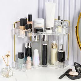 Rack de stockage cosmétique Perfume de maquillage imperméable Organisateur en métal à l'épreuve d'humidité multifonctionnelle pour la chambre à domicile