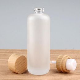 Cosmetica geit melk verpakking fles lotion pers split skin care producten glazen fles toner plug fles