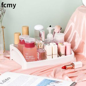 Cosmetics Storage Box Three Layer Drawer Makeup Jewelry Organizer Desktop Lipstick Nail Oil Container Beauty Cosmetic Case