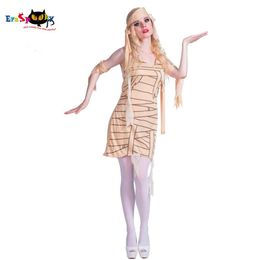 Cosplay 2019 Nieuwe Oude Egypte Mummie Cosplay Meisje Vrouwen Halloween Kostuum Vrouwelijke Carnaval Party Warped Fancy Dress Headpiececosplay