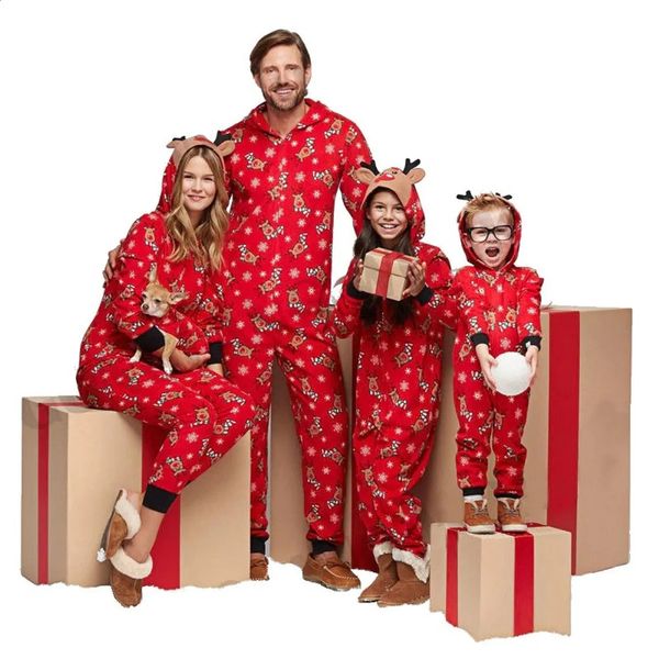 Cosplay 2024 Unisexe Adulte Bonhomme De Neige Combinaison Costume Enfants Noël Vêtements De Nuit Bébé Renne Rouge Onesies À Capuche Famille Pyjama De Noël 231116