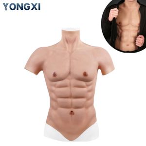 Cosplay 3d Silicone Muscle Costume pour homme Costume mâle faux poitrine body réaliste Simulation Muscles