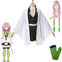 Cosplay Adulte Enfants Demon Slayer Kimetsu No Yaiba Anime Kimono Kanroji Mitsuri Cosplay Costume Kisatsutai Sexy Femmes Halloween Vêtements 230606