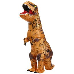 Cosplay volwassen kinderen T-Rex opblaasbare dinosauruskostuums Pak jurk anime feest cosplay carnaval Halloween-kostuum voor man vrouw 230331