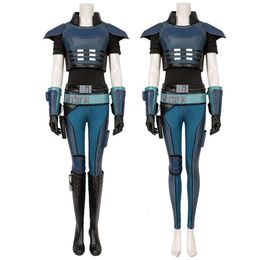 Costume de Cosplay étoile pour femmes adultes, vêtements Cara Dune, accessoires complets, tenue de mascarade d'halloween à la mode