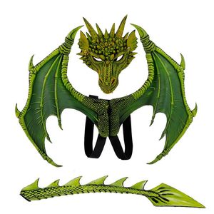 Cosplay Animal Cospty Dragon Costume Purim Regalo de Navidad Carnival Party Kids Set Wing and Tail Children s day faucet 230818