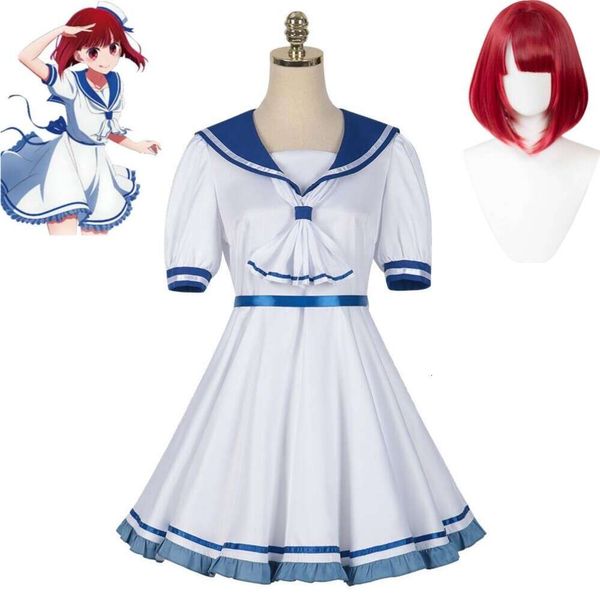 Cosplay Anime Arima Kana Oshi No Ko leur idole S enfants Cosplay Costume perruque chapeau robe école marin Jk uniforme Hallowen jeu de rôle Costume