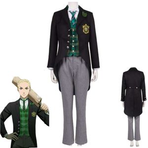 Cosplay Anime Black Butler Kuroshitsuji Série d'écoles publiques Herman Greenhill cosplay costume uniforme Halloween Stage Performance Suit