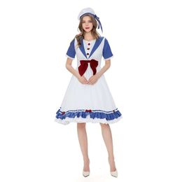 Cosplay Anime Blauwe Zee Vrouwen Sailor Cosplay Kostuum Halloween Carnaval Party Navigatie Koninklijke Marine Deguisement Fancy Dresscosplay