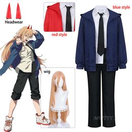 Cosplay Anime tronçonneuse homme puissance Cosplay Costume uniforme tenue veste Halloween pour les femmes