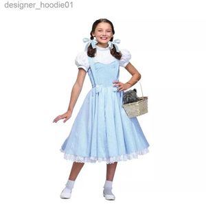 cosplay Anime Costumes 110-150 cm enfants fille Pourim Halloween fête pays des merveilles Alice habiller enfants femme de chambre Lolita femme de chambre jeu de rôle DressC24320